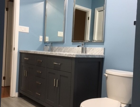 Newly renovated upper bathroom
