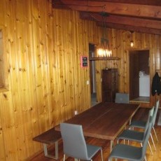 Live edge dinning table and bench